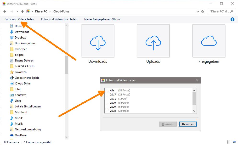 iCloud Fotomediathek mit Explorer herunterladen - Michael ...